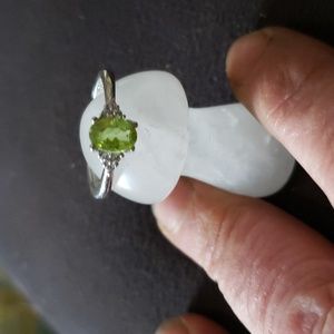 Peridot adjustable ring